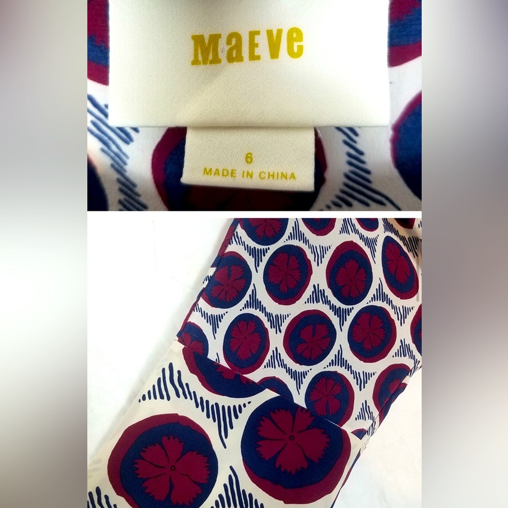 Maeve Anthropologie Silk Wrap Midi Dress EUC - Picture 6 of 6